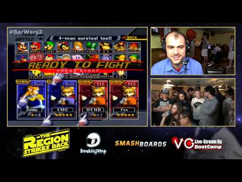Bar Wars 2 - VGBc | Redd & Wenbo Vs. Cyrain & REno - SSBM Loser's Semis - Smash Melee