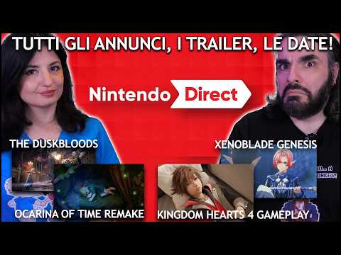 NINTENDO DIRECT: TUTTI ANNUNCI, TRAILER, DATE | Ocarina of Time, Kingdom Hearts 4, Xenoblade Genesis