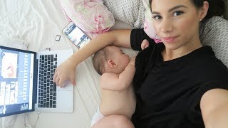 DAY IN THE LIFE OF A WORK FROM HOME MOM! | Hayley Paige Vlogs