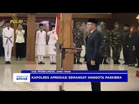 KAPOLRES PROBOLINGGO HADIRI PENGUKUHAN PASKIBRA DAERAH