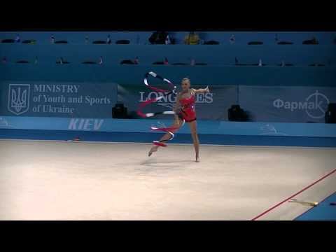Volkova Ekaterina (FIN)  ribbon   World Championships RG 2013 Qual