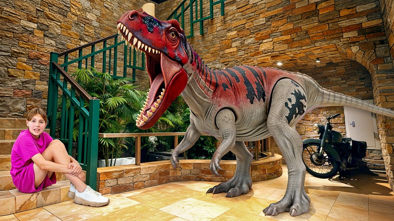 Dinosaurs are EVERYWHERE: Suitcase Hide and Seek Challenge & More Kids Stories