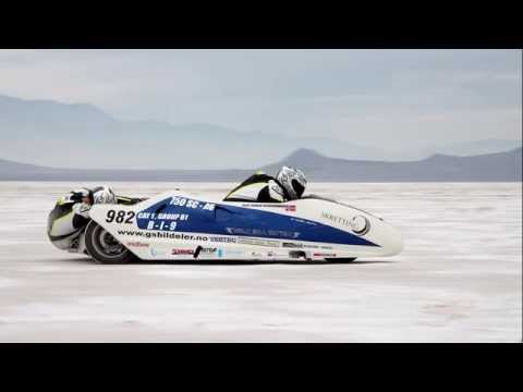 World record set at Bonneville. Fastest 750cc sidecar