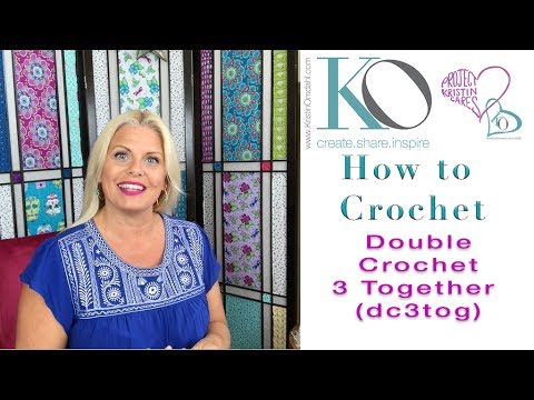 Double Crochet 3 Together (dc3tog): Kristin Omdahl's Crochet Stitch Library