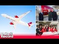 Virgin Atlantic's first 100% sustainable aviation fuel flight takes off