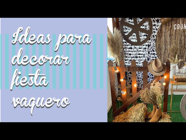 Vídeo relacionado con Pancarta de feliz cumpleaños del oeste: decoraciones preensambladas para fiestas de vaqueros con sombrero y botas, fáciles de colgar para fiestas temáticas del oeste, cumpleaños de vaqueros y eventos