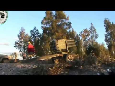 استهداف حاجز أم المياذن براجمع الصواريخ من قبل الفوج الأول مدفعية ضمن معركة أهل العزم