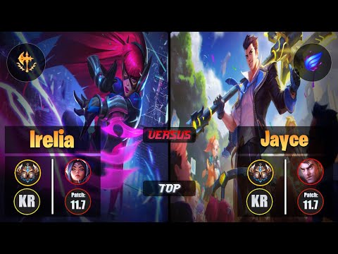 Challenger IRELIA [Conqueror] (Top) VS  JAYCE - Challenger KR Patch 11.7