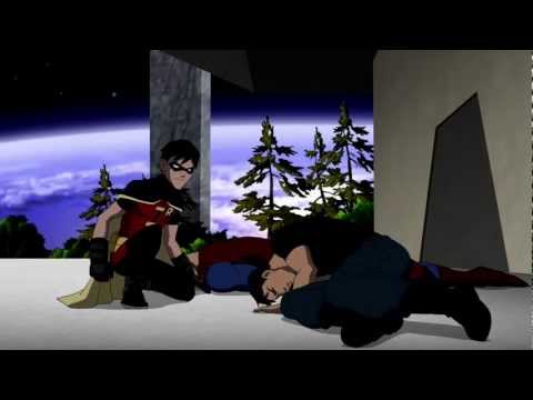 Superboy and Robin vs Batman and Superman HD