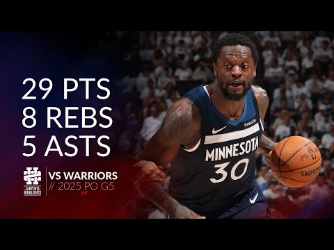 Julius Randle 29 pts 8 rebs 5 asts vs Warriors 2025 PO G5