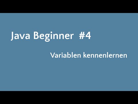 Java Beginner #4 - Variablen kennenlernen [Learn2Java]