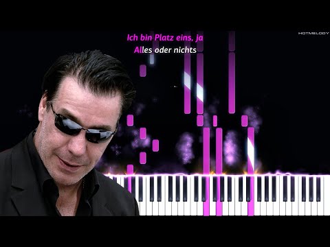 LINDEMANN - Platz Eins | Piano Instrumental Cover | Karaoke, Lyrics