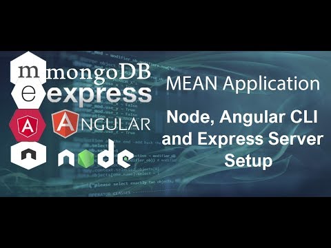 MEAN Stack Tutorial 2 Node Angular CLI and Express Server Setup
