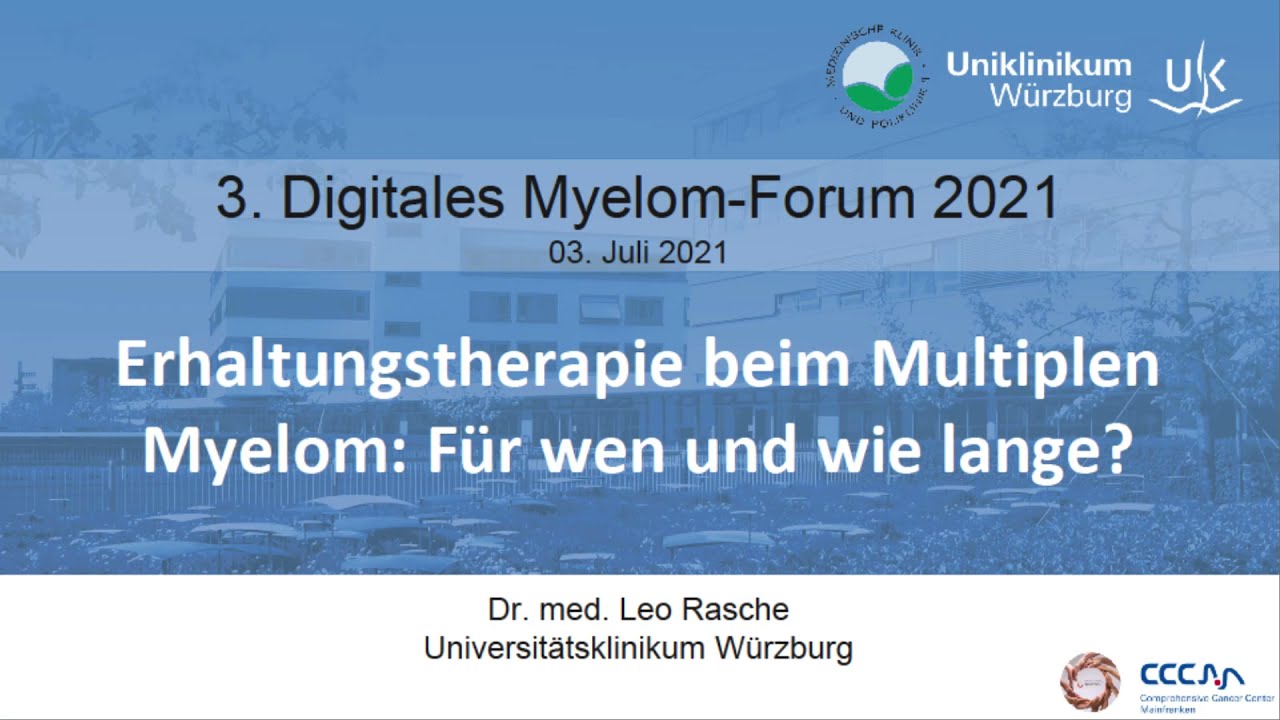 Erhaltungstherapie beim Multiple Myelom: Für wen und wie lange?