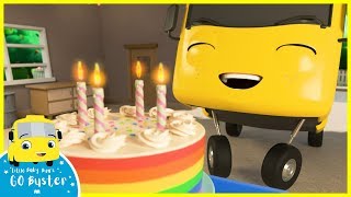Happy Birthday Song! | Go Buster | Baby Cartoons | Kids Videos | ABCs and 123s