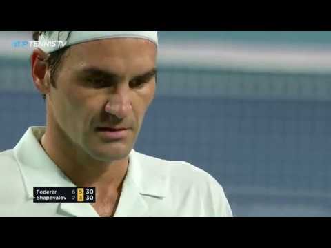 Roger Federer v Denis Shapovalov: Best Shots and Rallies | Miami Open 2019