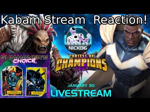Reacting To The Kabam Stream! | Marvel Contest Of Champions