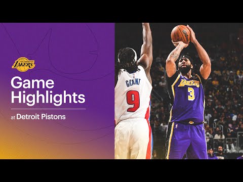 HIGHLIGHTS | Anthony Davis (30 pts, 10 reb, 6 reb, 5 blk, 4 stl) at Detroit Pistons