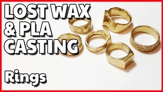 Casting Rings & jewellery at home - Lost Wax & PLA methods - by VOGMAN