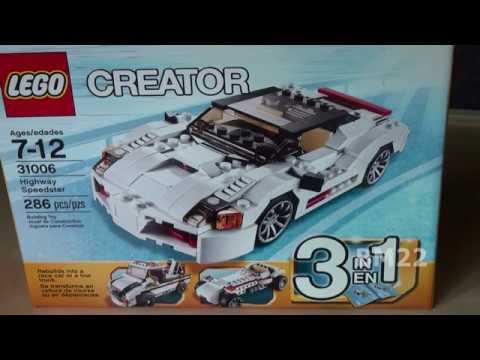 LEGO Creator Highway Speedster 3 in 1 set 31006 Brick Toy Review