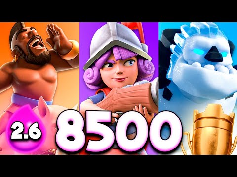 HOG 2.6 ROAD TO 8500 TROPHIES PART 2/2 - CLASH ROYALE