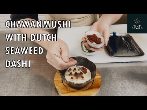 CHAWANMUSHI with DUTCH SEAWEED DASHI by Chef Niven Kunz at restaurant Triptyque (The Netherlands)