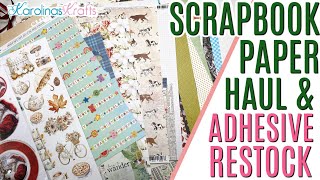 Scrapbook.com PAPER & ADHESIVE HAUL & Craft Supplies Restock for the New Year!