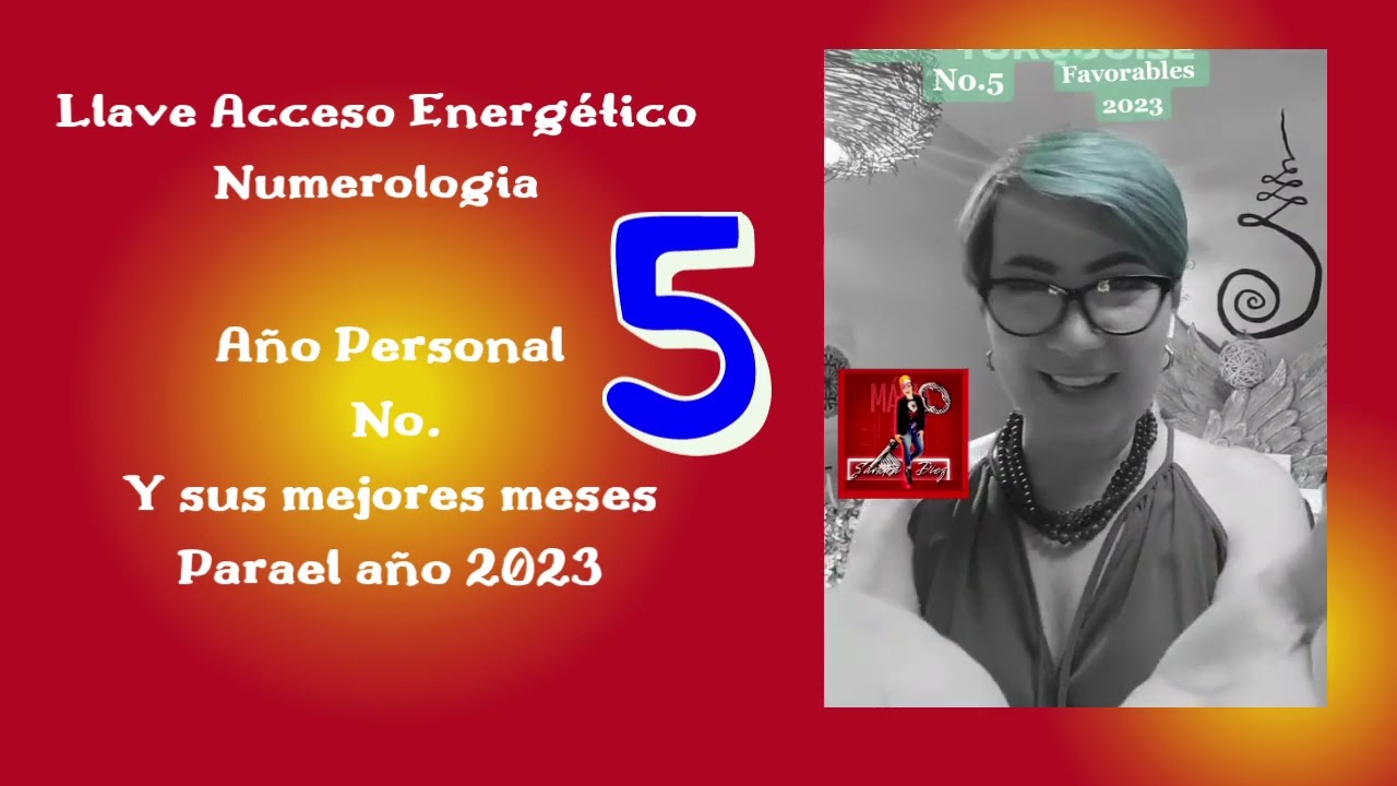 Watch Año Personal No.5 y sus mejores meses en el año 2023. Now Año Personal No.5 y sus mejores meses en el año 2023.