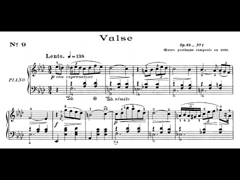 Frédéric Chopin - Waltz No.9, Op.69 No.1, L'adieu Valse