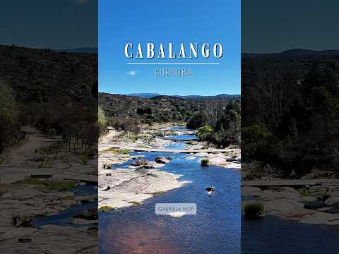 😱CABALANGO desde lo alto junto al río Los Chorrillos, su principal atractivo natural en Córdoba