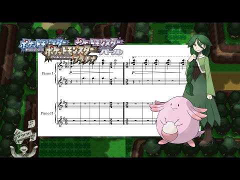 "Eterna Forest" (from "Pokémon DPPt") || Two Pianos Sheet Music~