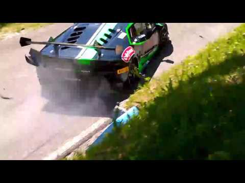 Big crash lamborghini huracan hillclimb verzegnis sella chianzutan 2017