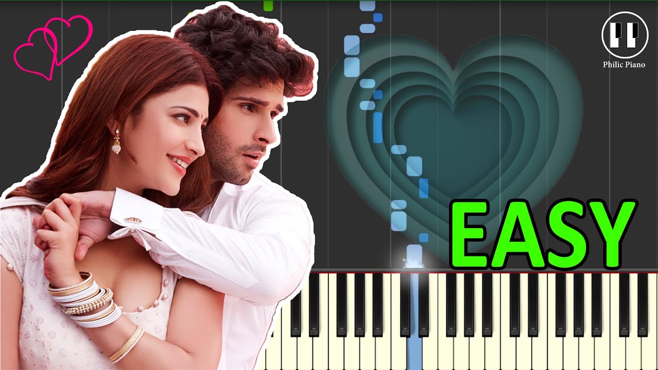 Jeene Laga Hoon - Ramaiya Vastavaiya (2013) - EASY Piano Tutorial