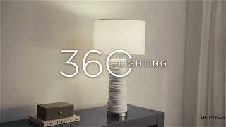 1_Watch A Video About the Contours Modern White Ceramic Table Lamp