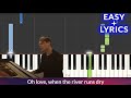 Michael Patrick Kelly - Blurry Eyes EASY Piano Tutorial + Lyrics