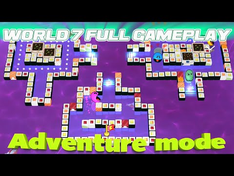 PAC-MAN Party Royale - Adventure Mode (World 7 Full Gameplay)