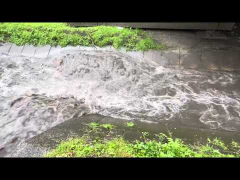 Pumpwerk￼ Berne Hochwasser