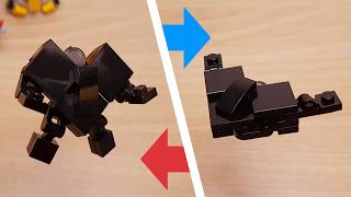 Mini LEGO Stealth Fighter transformer robot Shadow Striker!
