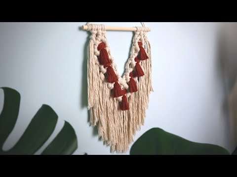 How To Make a DIY Fall Macrame Flower Wreath