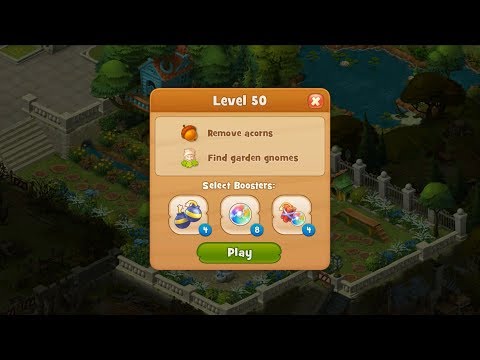 Gardenscapes Level 50 HD 1080p