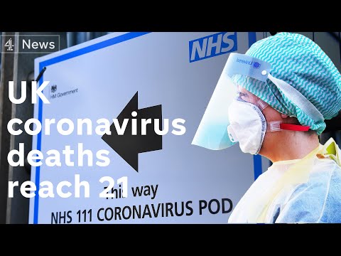 英国のコロナウイルス死亡者数は21人に増加 - トランプ氏が英国とアイルランドへの渡航禁止令を延長したことで (UK coronavirus deaths rise to 21  - as Trump extends travel ban to the UK and Ireland)