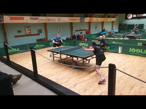 Jens Wiersma vs Joey Boekkooi 11-9, 3-11, 12-14, livestream vanaf 4e game,  30-4-2022