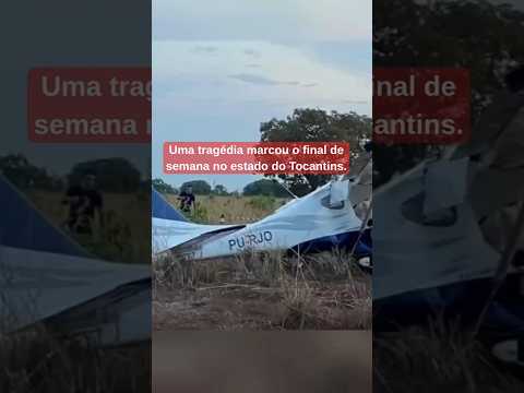 TRAGÉDIA, QUEDA, LUTO: Avião vai no Tocantins! #shorts