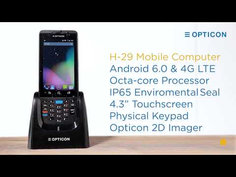 Image of Opticon H-29 Android Mobile Computer with 2D CMOS Barcode Scanner video thumbnail