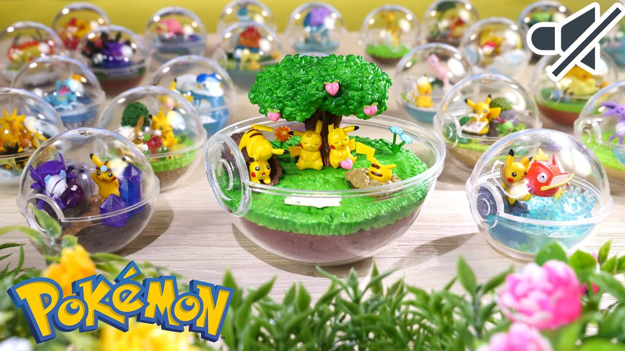 ASMR ポケモン テラリウム コレクション 5 ,4 , 3 , ポケセン限定テラリウム 開封
