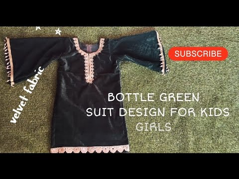 Velvet suit design for kids girl # CHANPREET DRESS MAKING SHORT VIDEO 