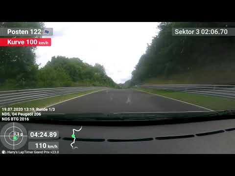 Peugeot 206 RC Nordschleife BTG 19.07.20