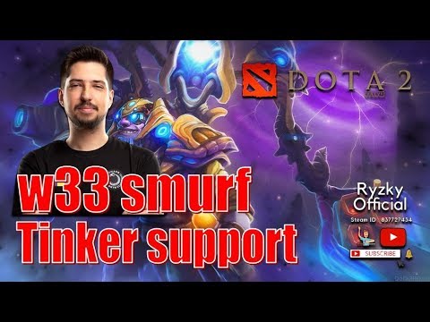 Dota 2 - w33 Smurf Tinker Support fun game