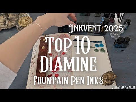 Die 10 besten Diamine Inkvent-Tinten! Türkisfarbener Kalender 2025