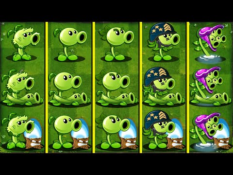 PVZ 2 Discovery All PEA Plants Evolution NOOB - PRO - HACKER version